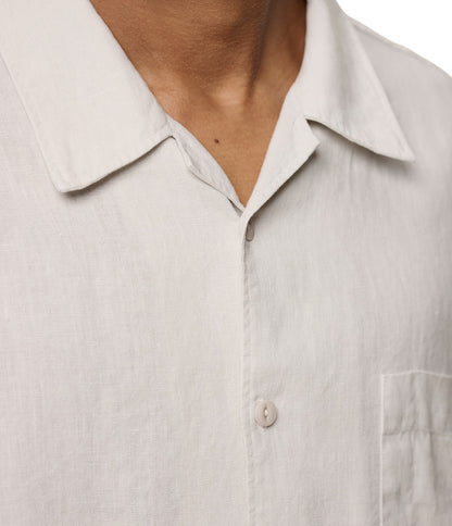 Linen Bowling Short Sleeve Shirt - L.E. &amp; Chalk