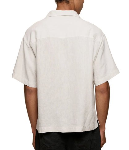 Linen Bowling Short Sleeve Shirt - L.E. &amp; Chalk