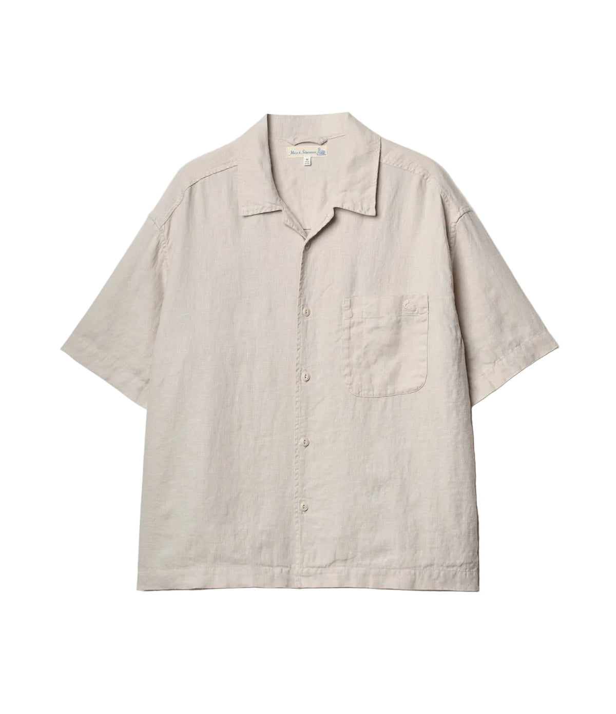 Linen Bowling Short Sleeve Shirt - L.E. &amp; Chalk