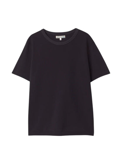 214PK Loopwheeled Relaxed Fit Pikée T-Shirt - L.E. &amp; Chalk
