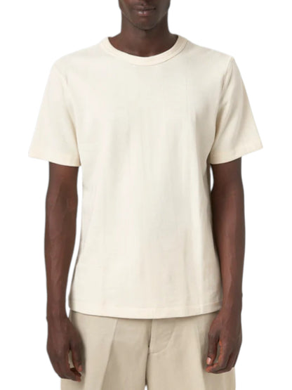 214PK Loopwheeled Relaxed Fit Pikée T-Shirt - L.E. &amp; Chalk