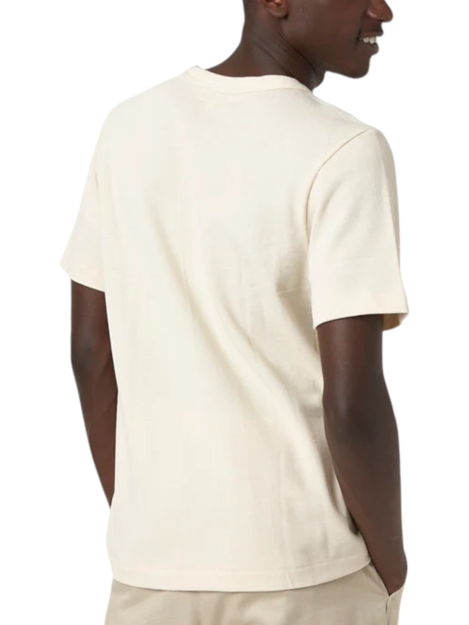 214PK Loopwheeled Relaxed Fit Pikée T-Shirt - L.E. &amp; Chalk