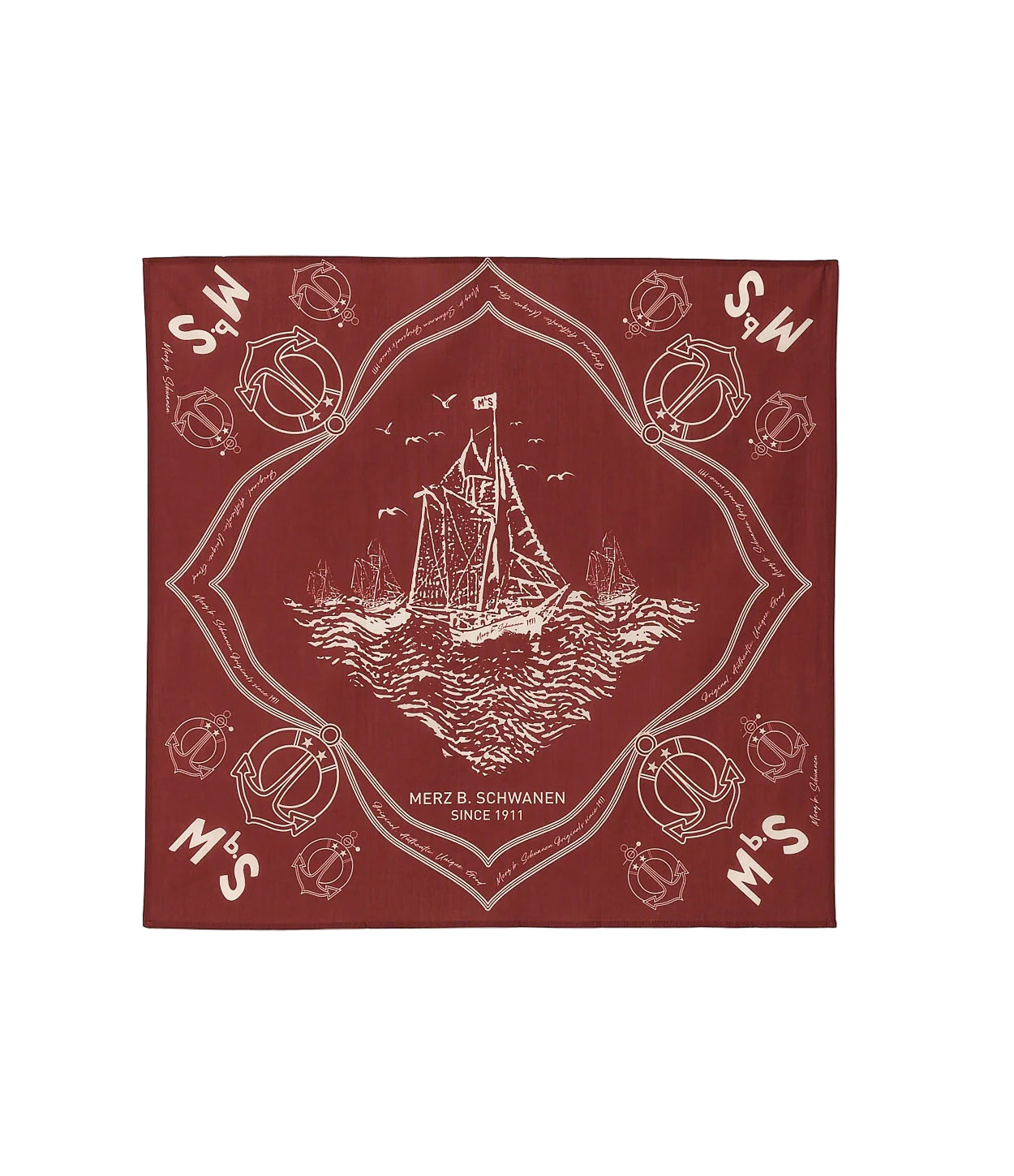 MBS LOGO LIGHTWEIGHT COTTON POPLIN BANDANA - L.E. &amp; Chalk