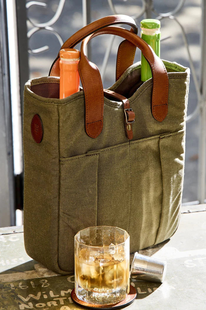 CANVAS WHISKEY TOTE - L.E. &amp; Chalk