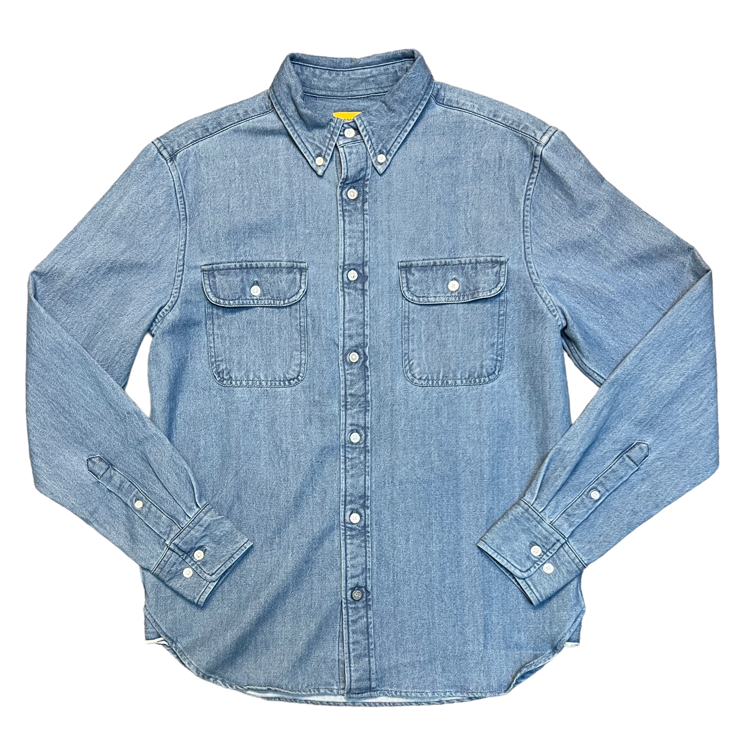 TWIN FLAP POCKET BUTTON DOWN SHIRT - L.E. &amp; Chalk