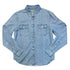 TWIN FLAP POCKET BUTTON DOWN SHIRT - L.E. & Chalk