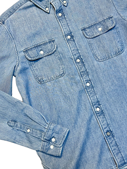 TWIN FLAP POCKET BUTTON DOWN SHIRT - L.E. &amp; Chalk