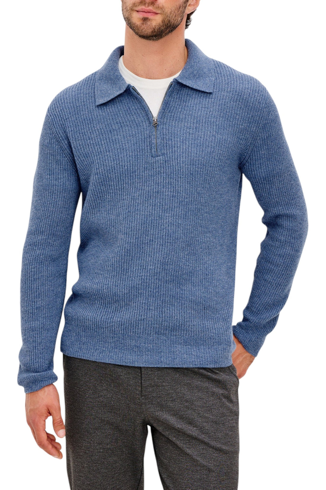 MONTY QUARTER ZIP - L.E. &amp; Chalk