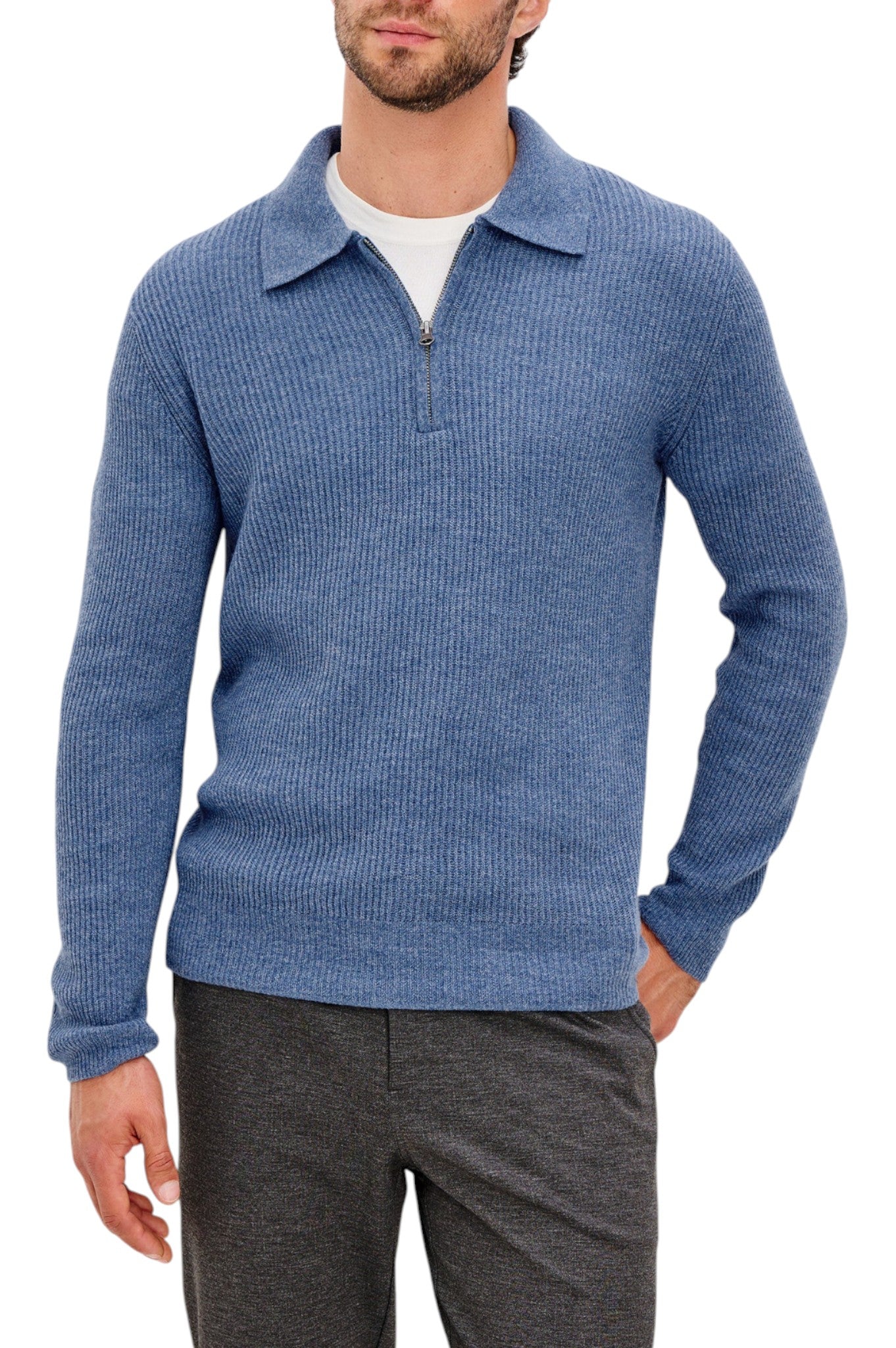 MONTY QUARTER ZIP - L.E. &amp; Chalk