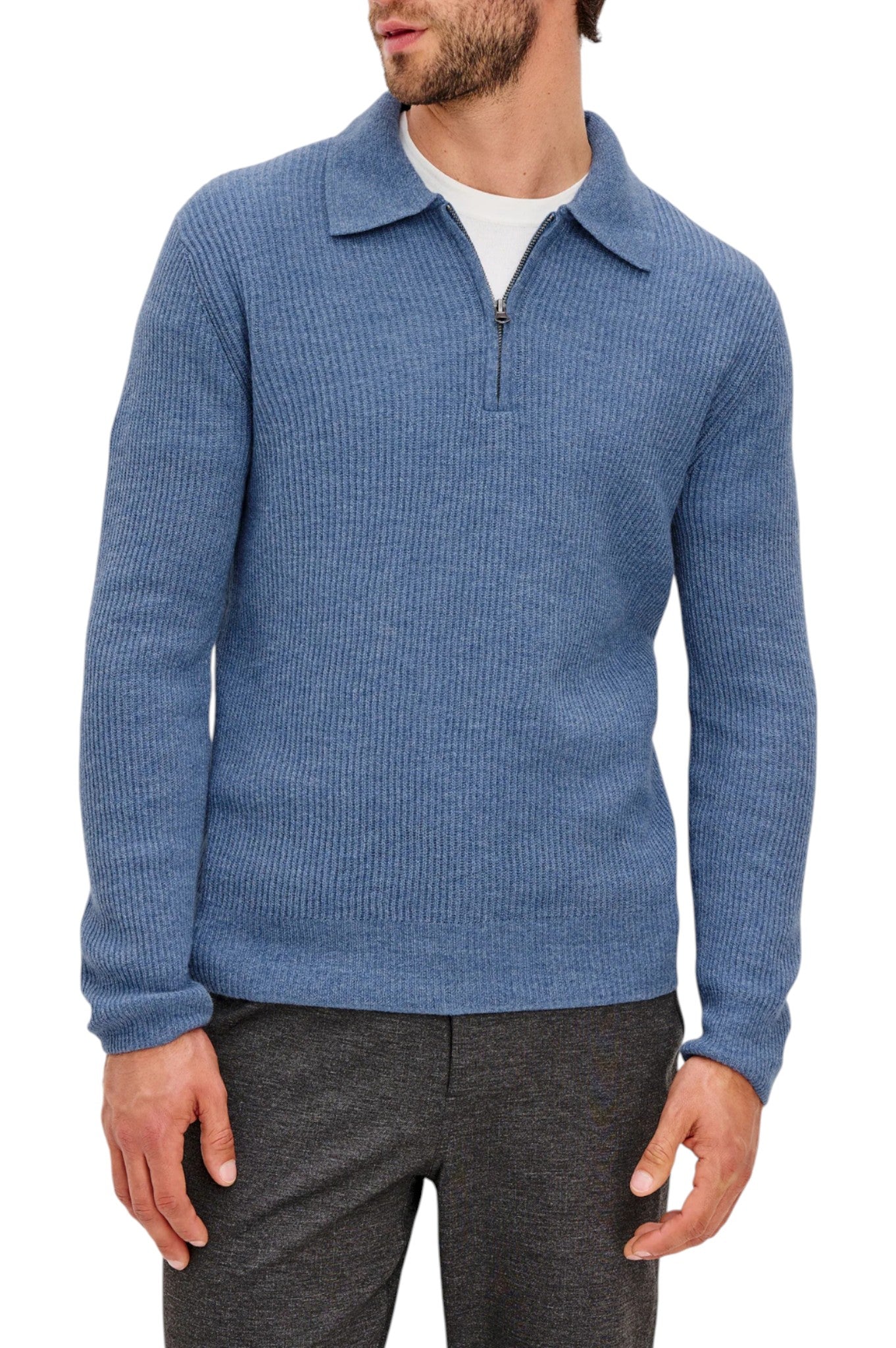 MONTY QUARTER ZIP - L.E. &amp; Chalk