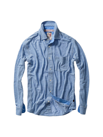 HEMP STRIPE BUTTONDOWN