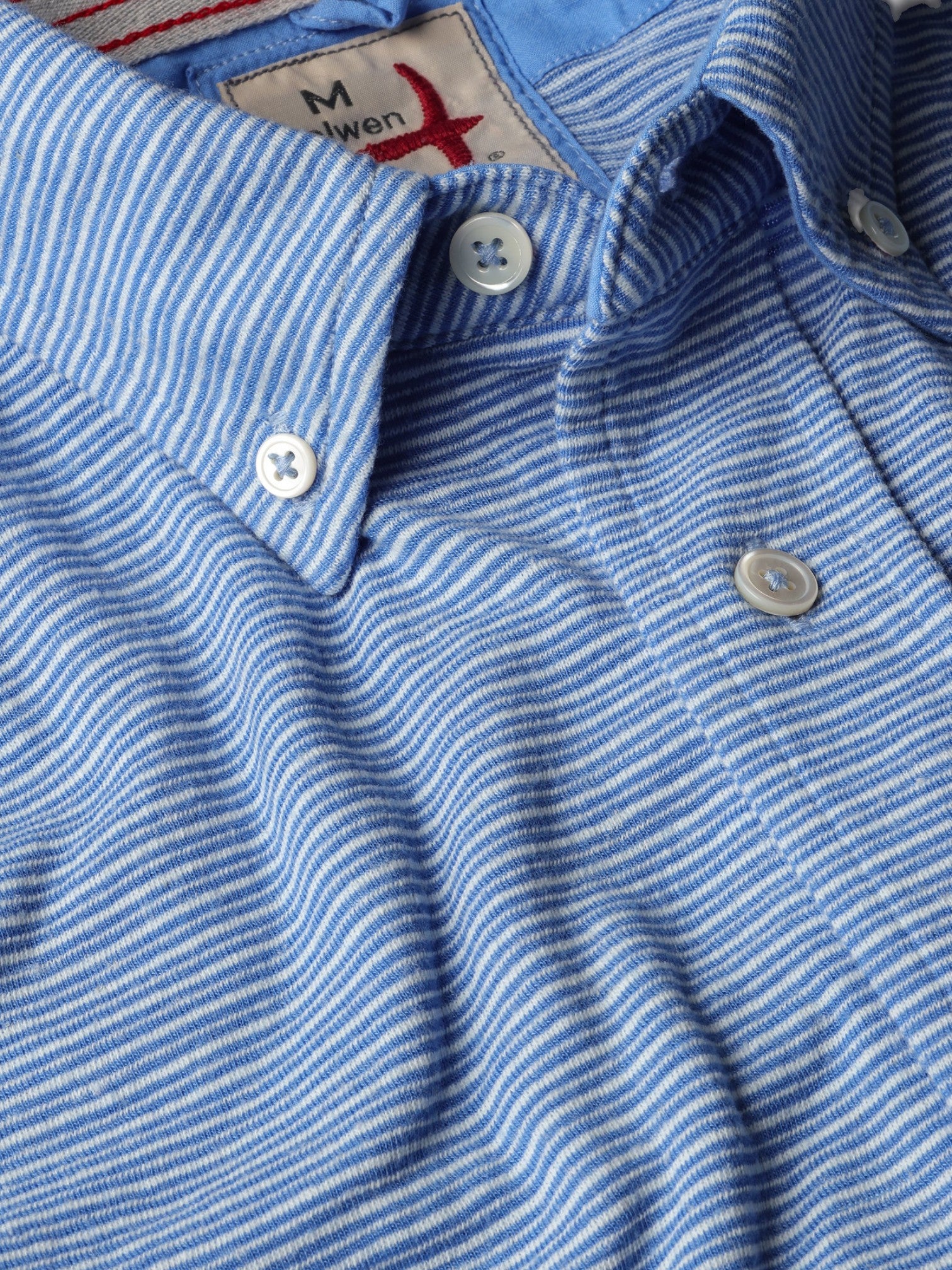HEMP STRIPE BUTTONDOWN