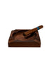 WALNUT CIGAR TRAY - L.E. & Chalk