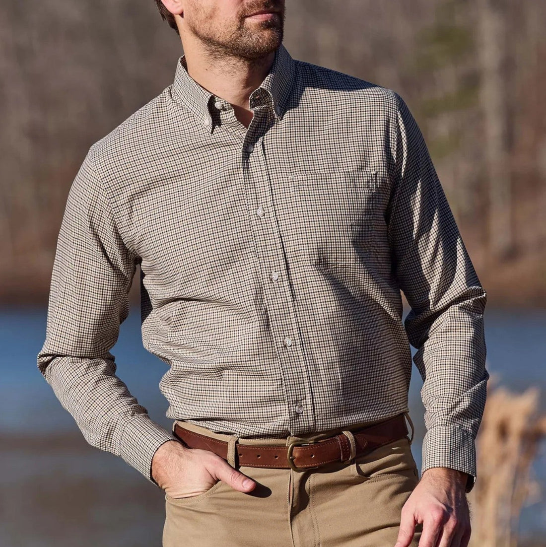 KNAPP COTTON TWILL SHIRT - L.E. &amp; Chalk