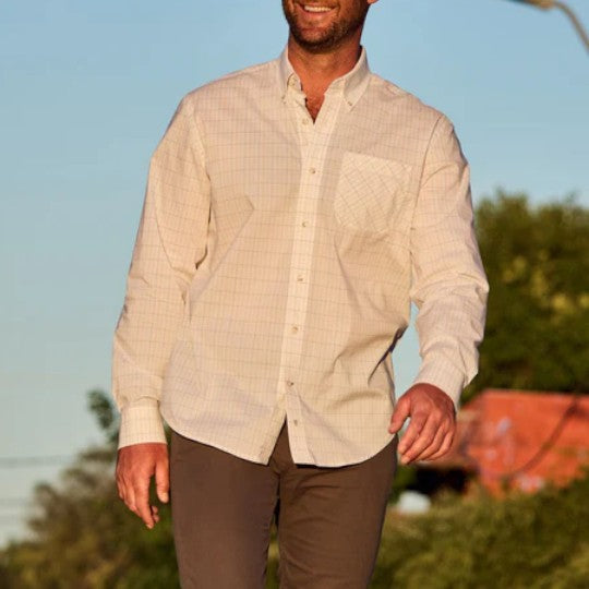 POWELL PERFORMANCE SPORT SHIRT - L.E. &amp; Chalk