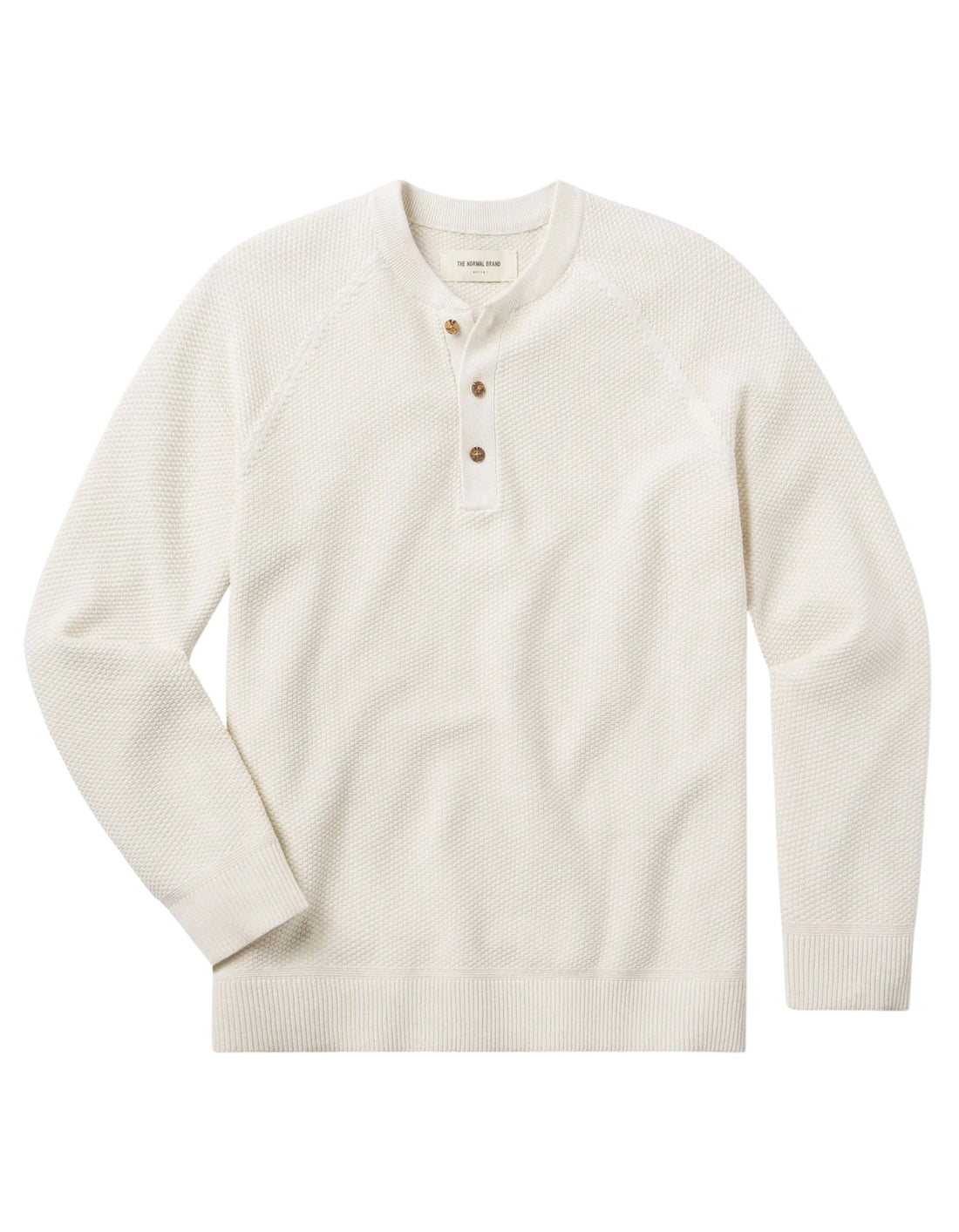 COOLMAX TEXTURED SWEATER HENLEY - L.E. &amp; Chalk