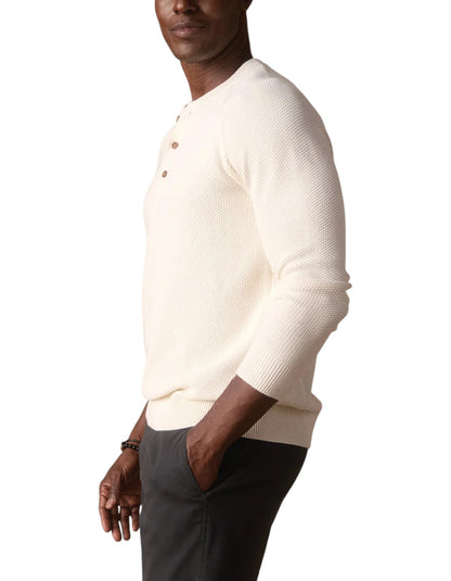 COOLMAX TEXTURED SWEATER HENLEY - L.E. &amp; Chalk