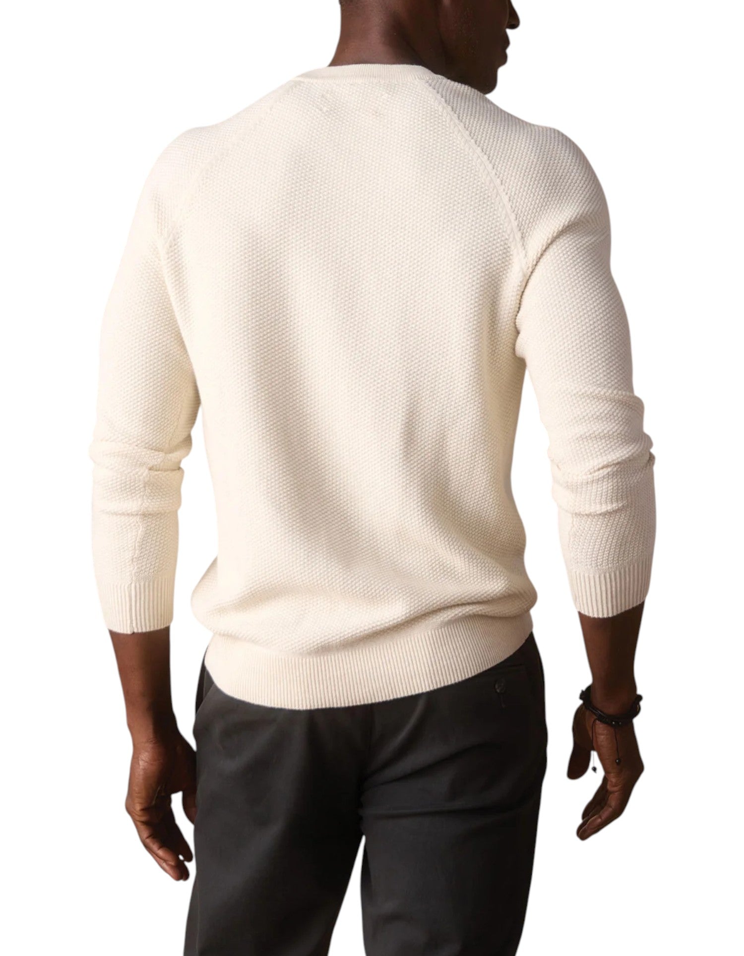 COOLMAX TEXTURED SWEATER HENLEY - L.E. &amp; Chalk