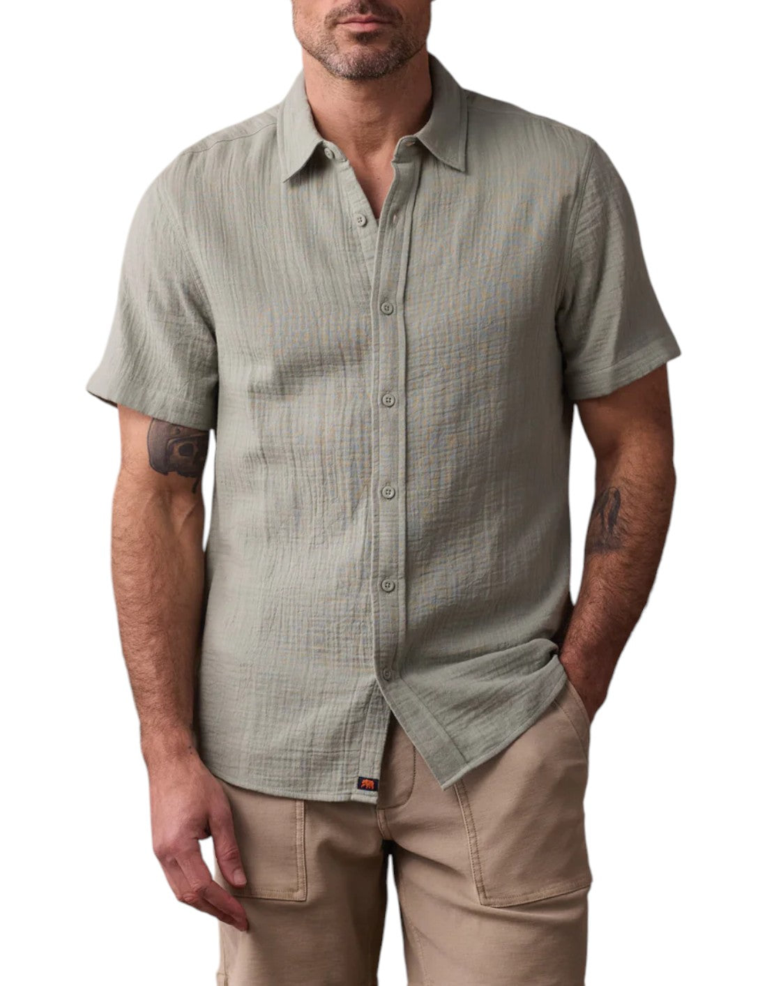 KALO SS BUTTON UP - L.E. &amp; Chalk