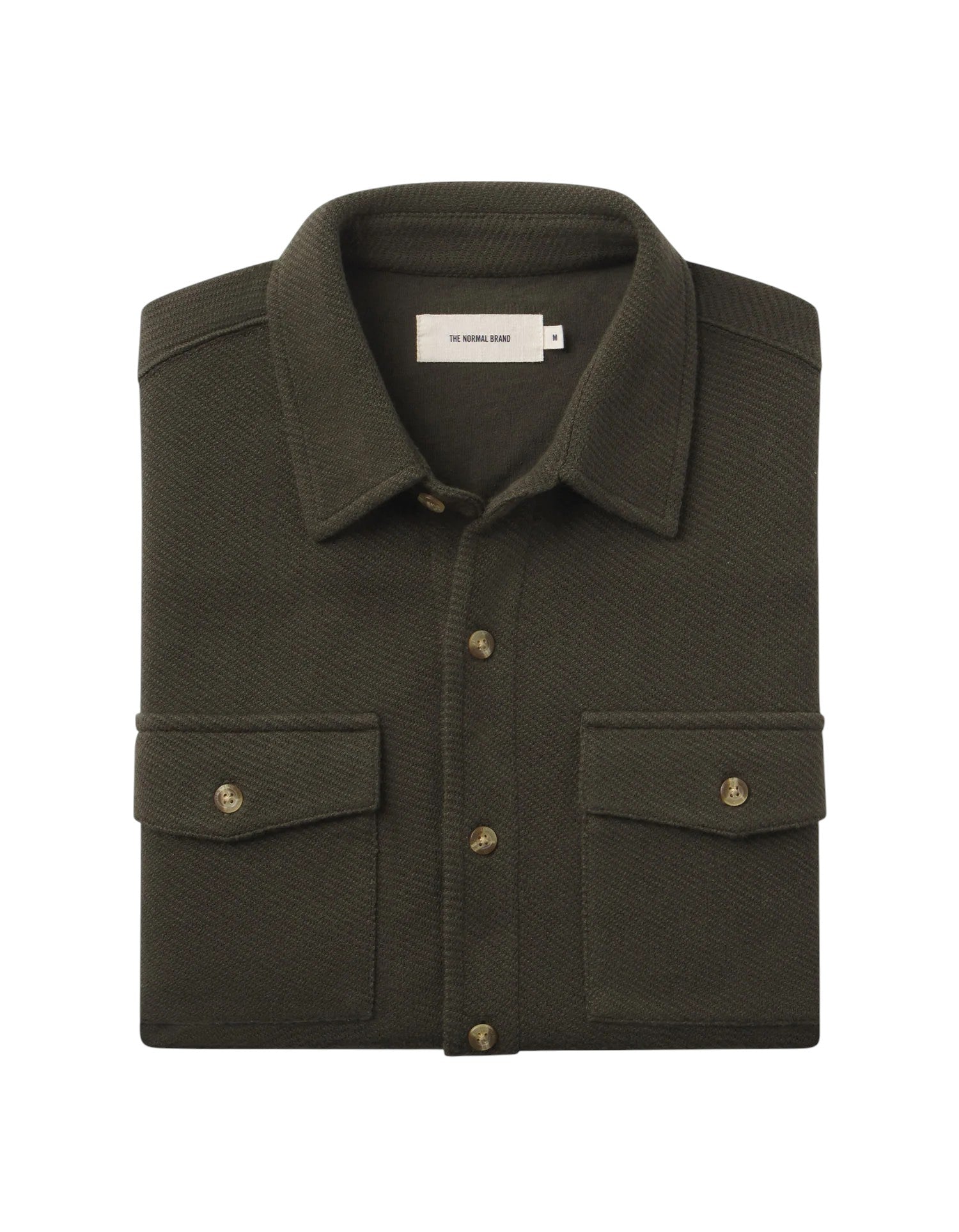 LOOPED TERRY BUTTON UP - L.E. &amp; Chalk