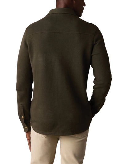 LOOPED TERRY BUTTON UP - L.E. &amp; Chalk
