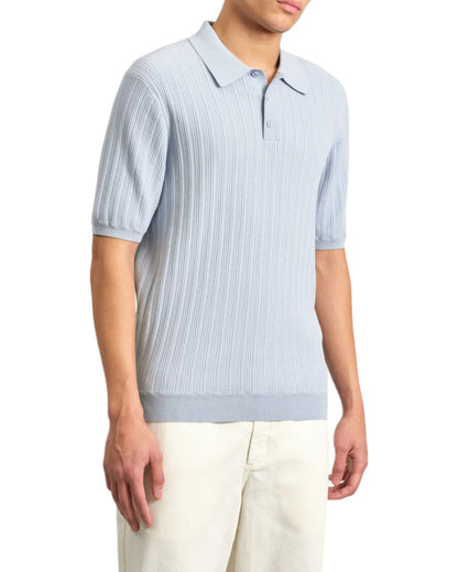 NAPLES POLO VERTICAL KNIT - L.E. &amp; Chalk
