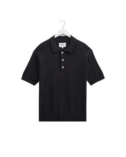 TURIN POLO SLUB COTTON LINEN - L.E. &amp; Chalk