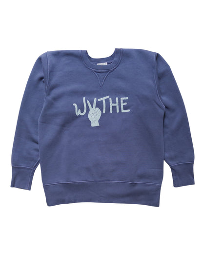 CREWNECK SWEATSHIRT PEACE PRINT - L.E. &amp; Chalk