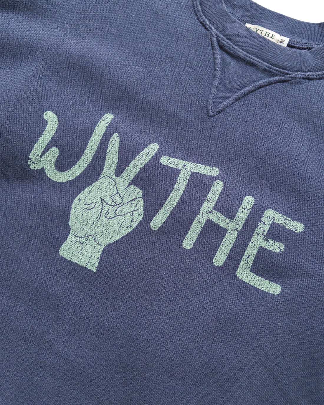 CREWNECK SWEATSHIRT PEACE PRINT - L.E. &amp; Chalk