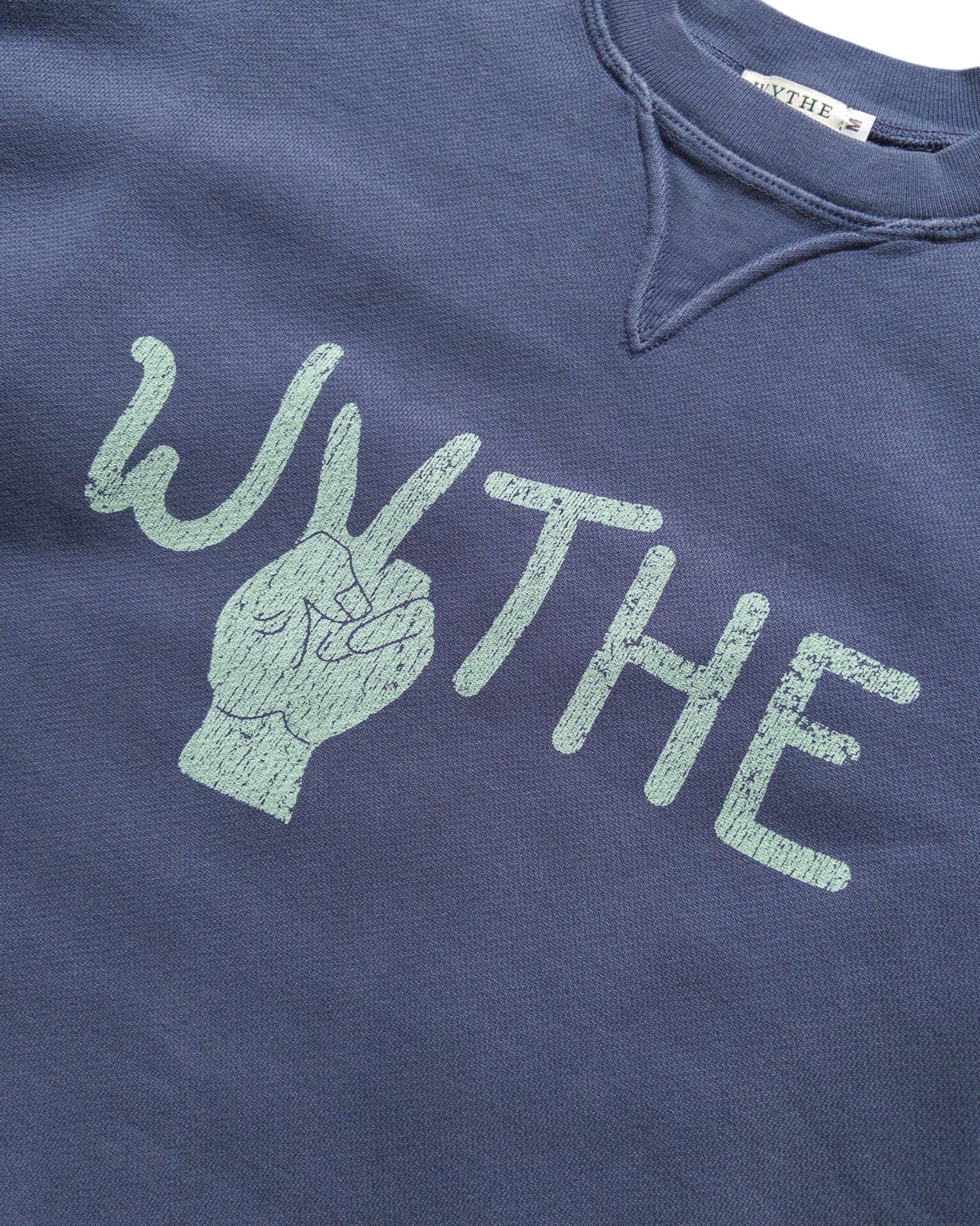CREWNECK SWEATSHIRT PEACE PRINT - L.E. &amp; Chalk