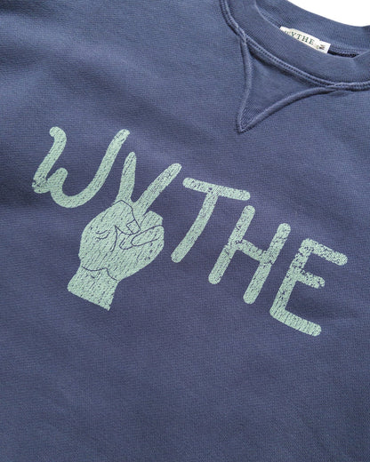 CREWNECK SWEATSHIRT PEACE PRINT - L.E. &amp; Chalk