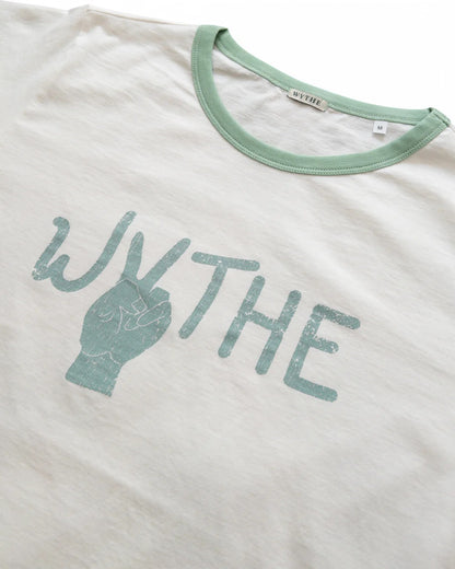 PEACE RINGER PRINTED TEE - L.E. &amp; Chalk