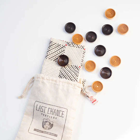 TRAVEL CHECKERS SET - L.E. &amp; Chalk