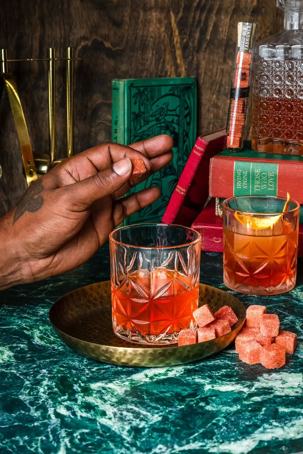 OAXACA OLD FASHIONED BITTERS INFUSED COCKTAIL CUBES - L.E. &amp; Chalk